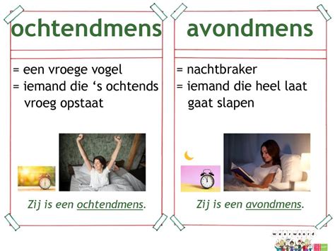 iemand die laat op gang komt|Avondmens